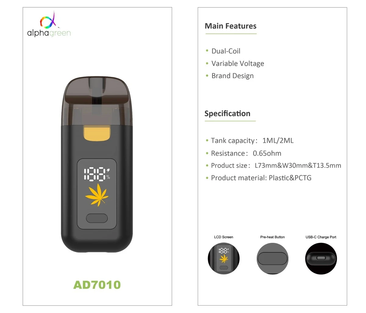 1ml 2ml adjustable voltage Dual coil dual core big hits All-in-one vape with screen display 2 1ml 2ml adjustable voltage Dual coil dual core big hits All-in-one vape with screen display 2